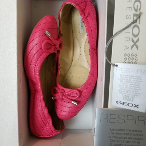 GEOX Respira Leather Flats - Picture 3 of 7